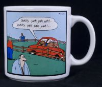 Far Side - Yakkity Yak Cows Coffee Mug - Vintage 1986